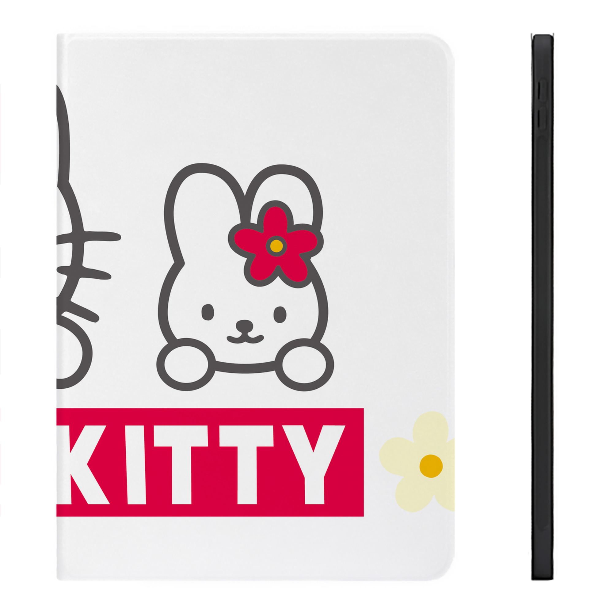 （画像用） Hello Kitty ハローキティ IPadケース ペンホルダー付き ブックスタイルデザイン